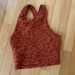 Beyond Yoga Jacquard Animal Print Crop Bra
